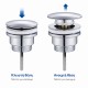 BRUNO βαλβίδα νιπτήρα Pop Up BRN-0313, 1-1/4", ανοξείδωτο ατσάλι, χρωμέ