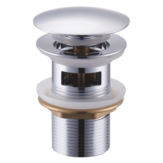 BRUNO βαλβίδα νιπτήρα Pop Up BRN-0314, 1-1/4", ορειχάλκινη, χρωμέ