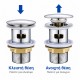 BRUNO βαλβίδα νιπτήρα Pop Up BRN-0315, 1-1/4", ανοξείδωτο ατσάλι, χρωμέ