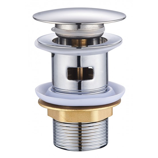 BRUNO βαλβίδα νιπτήρα Pop Up BRN-0315, 1-1/4", ανοξείδωτο ατσάλι, χρωμέ