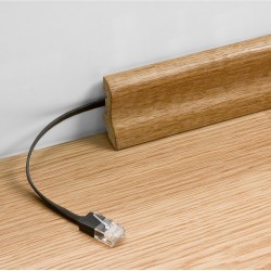 GOOBAY καλώδιο δικτύου 96314, CAT 6A U/UTP, flat, 500MHz, Copper, 1m, λευκό