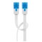 GOOBAY καλώδιο δικτύου 96314, CAT 6A U/UTP, flat, 500MHz, Copper, 1m, λευκό