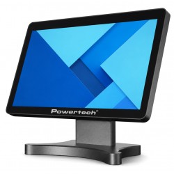 POWERTECH οθόνη αφής PT-1631, LCD, 17.3" 1920x1080p, HDMI/VGA, VESA 75x75mm, μαύρη