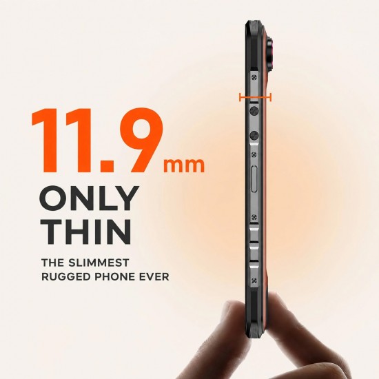OUKITEL smartphone WP68 Air, 6.88", 12/512GB, 5G, 8000mAh, IP68/IP69K/MIL-STD-810H, πορτοκαλί