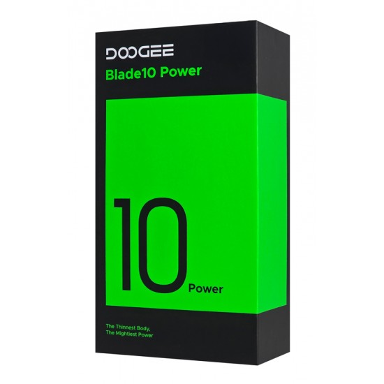 DOOGEE smartphone Blade10 Power, 6.6", 8/128GB, 10300mAh, IP68/IP69K/MIL-STD-810H, μαύρο