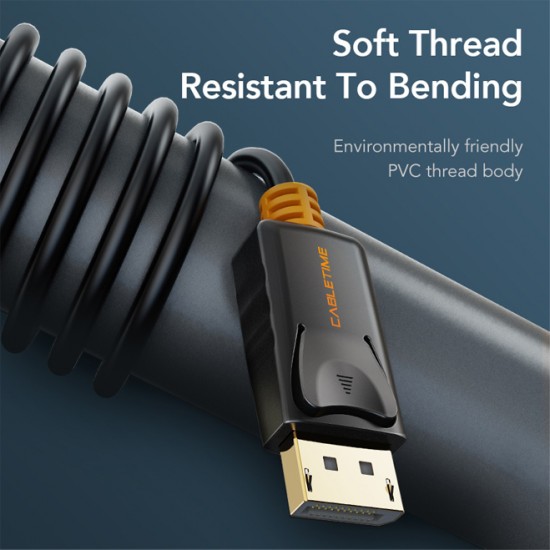 CABLETIME καλώδιο DisplayPort σε HDMI CT-AV585-02G, 1080p/60Hz, 3m, μαύρο