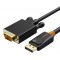 CABLETIME καλώδιο DisplayPort σε VGA CT-AV585-04G, 1080p, 1.8m, μαύρο