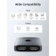 CABLETIME HDMI switch CT-HS4K-2G, 2 σε 1, 4K/60Hz, bidirectional, γκρι