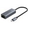 CABLETIME αντάπτορας δικτύου CT-CML100-AG, USB-C, 100Mbps Ethernet, γκρι