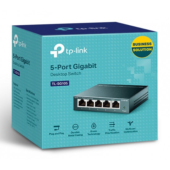 TP-LINK Gigabit Switch TL-SG105, 5 θύρες, V9.0