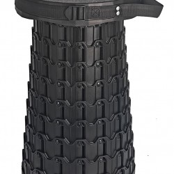 HOME USE πτυσσόμενο καρεκλάκι HUH-0269, αντοχή έως 200kg, 30x50cm, μαύρο