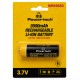 POWERTECH επαναφορτιζόμενη μπαταρία Li-ion INR18650 PT-1615, 3500mAh, 3.7V, button top, 1τμχ