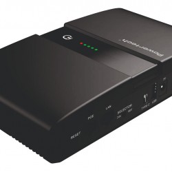 POWERTECH mini DC UPS PT-1634, 36W, 20000mAh, 3x DC, USB/USB-C, PoE/LAN, μαύρο