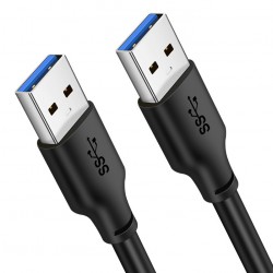 CABLETIME καλώδιο USB CT-C160-U3-AMAMN, 5 Gbps, 1m, μαύρο