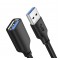 CABLETIME καλώδιο προέκτασης USB CT-C160-U3-AMAFN, 5Gbps, 1m, μαύρο