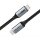 CABLETIME καλώδιο USB-C CT-C160-PU31-CMCM2, USB 3.2, 100W, 20Gbps, 4K, 1.5m, μαύρο