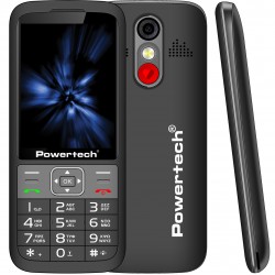 POWERTECH κινητό τηλέφωνο Sentry 3.36, 3.36", dual SIM, πλήκτρο SOS, μαύρο