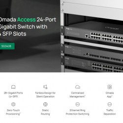 TP-LINK Omada access switch TL-SG3428, 24-Port Gigabit, 4x SFP, V2.40