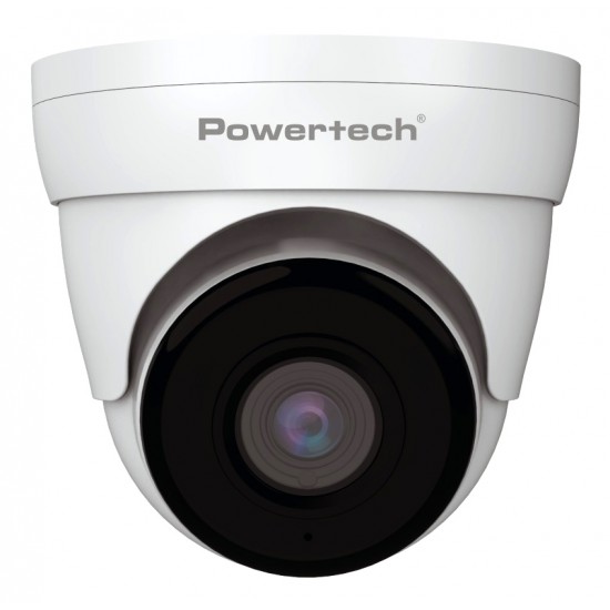 POWERTECH υβριδική κάμερα CCTV PT-1589 με μικρόφωνο & υπέρυθρα, 8MP, 2.8mm, IP66