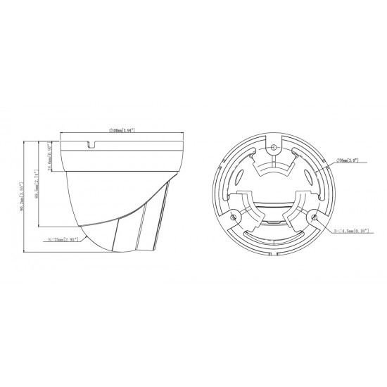 POWERTECH IP κάμερα PT-1591 με μικρόφωνο & Full Color λειτουργία, 4MP, 2.8mm, PoE, IP67