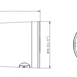 POWERTECH IP κάμερα PT-1592 με μικρόφωνο & Full Color λειτουργία, 4MP, 2.8mm, PoE, IP67