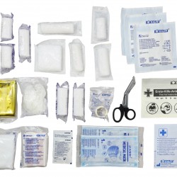 KALFF kit πρώτων βοηθειών για οχήματα FK7151-99, DIN 13164-2022, κόκκινο