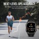 KOSPET smartwatch PULSE 2, heart rate, 1.96" AMOLED, GPS, 5 ATM & IP69, με φακό, μαύρο