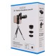 APEXEL σετ φακών για smartphone 22X105-4IN1 με τρίποδο, 4 σε 1, 22x zoom