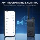 ALERVITES ασύρματος πομποδέκτης AT2, 2W, UHF 400-480MHz, Bluetooth, γκρι