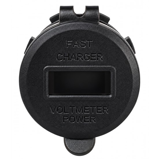 POWERTECH πρίζα USB για σκάφη & οχήματα PTL-031, USB-C & 2x USB, 36W, με οθόνη, IP65
