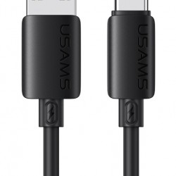 USAMS καλώδιο USB-C σε USB SJ786, σιλικόνης, 3A, 480Mbps, 1m, μαύρο