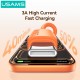 USAMS καλώδιο USB-C σε USB SJ786, σιλικόνης, 3A, 480Mbps, 1m, μαύρο