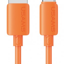 USAMS καλώδιο USB-C σε USB SJ786, σιλικόνης, 3A, 480Mbps, 1m, πορτοκαλί