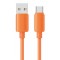 USAMS καλώδιο USB-C σε USB SJ786, σιλικόνης, 3A, 480Mbps, 1m, πορτοκαλί