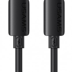 USAMS καλώδιο Lightning σε USB-C SJ788, σιλικόνης, 30W, 480Mbps, 1m, μαύρο