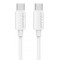 USAMS καλώδιο USB-C SJ787, σιλικόνης, 60W, 480Mbps, 1m, λευκό