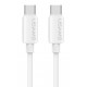 USAMS καλώδιο USB-C SJ787, σιλικόνης, 60W, 480Mbps, 1m, λευκό