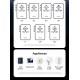 USAMS φορτιστής/αντάπτορας πρίζας CC334, USB & 3x USB-C, universal, 100W, GaN, μαύρος