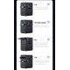 USAMS φορτιστής/αντάπτορας πρίζας CC334, USB & 3x USB-C, universal, 100W, GaN, μαύρος