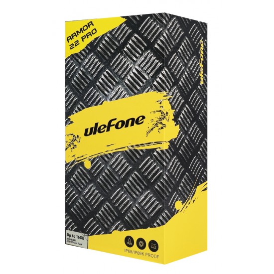 ULEFONE smartphone Armor 22 Pro, 6.58", 8/256GB, 6600mAh, IP68/IP69K/MIL-STD-810H, μαύρο