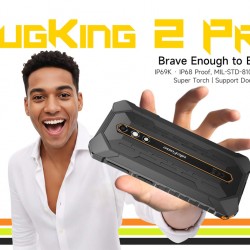 ULEFONE smartphone RugKing 2 Pro, 5.45", 6/128GB, 4550mAh, IP68/IP69K/MIL-STD-810H, μαύρο
