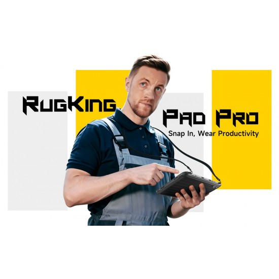 ULEFONE tablet RugKing Pad Pro, 8.68", 8/128GB, 7100mAh, IP68/IP69K/MIL-STD-810H, 4G, μαύρο