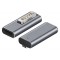 POWERTECH αντάπτορας τροφοδοσίας laptop YX-MS2-ANG, USB-C σε Magsafe 2, γωνιακός, ασημί