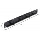 DELOCK cable management panel 91067 για rack 19", 1U, βάθος 44.2mm, μεταλλικό, μαύρο