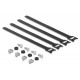 DELOCK cable management panel 91067 για rack 19", 1U, βάθος 44.2mm, μεταλλικό, μαύρο
