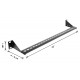 DELOCK cable management panel 91068 για rack 19", 1U, βάθος 40-90mm, μεταλλικό, μαύρο
