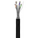 GOOBAY καλώδιο δικτύου 53867, CAT 7 S/FTP, Copper, 50m, μαύρο
