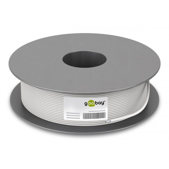 GOOBAY καλώδιο κεραίας 27518, 120dB, 75Ω, CCS, 100m, λευκό