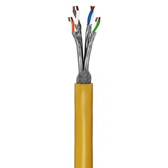 GOOBAY καλώδιο δικτύου 61126, CAT 8.1 S/FTP, copper, GHMT, 25m, κίτρινο