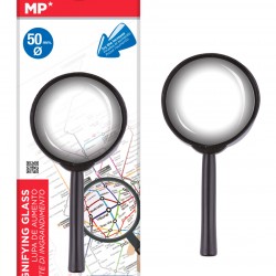 MP μεγεθυντικός φακός PA170, x3, 50mm, πλαστικός με γυάλινο φακό, μαύρος